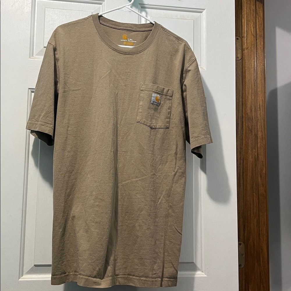 Carhartt Men's Size Large Tall Original Fit T-shirt Pocketed Short Sleeve K87
